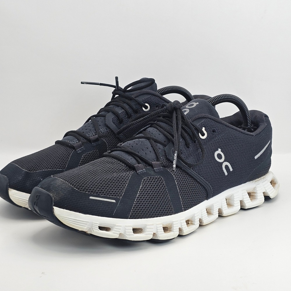 On Running Cloud Black White Women Running Shoes USW11 CloudTec Sneaker
